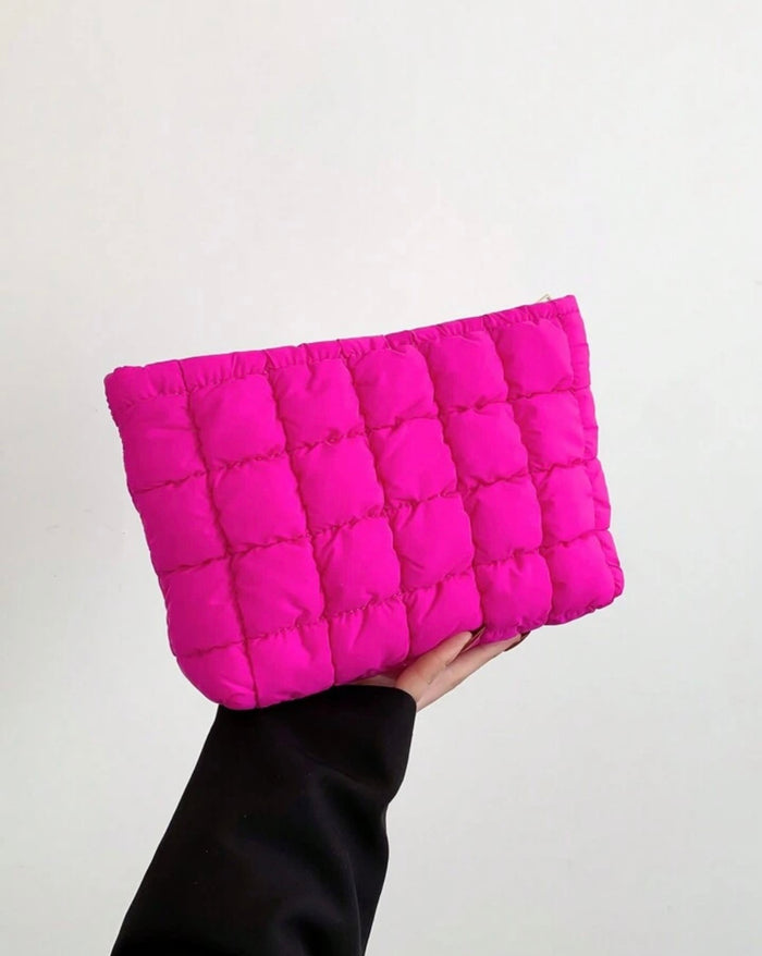 Pink makeup bag