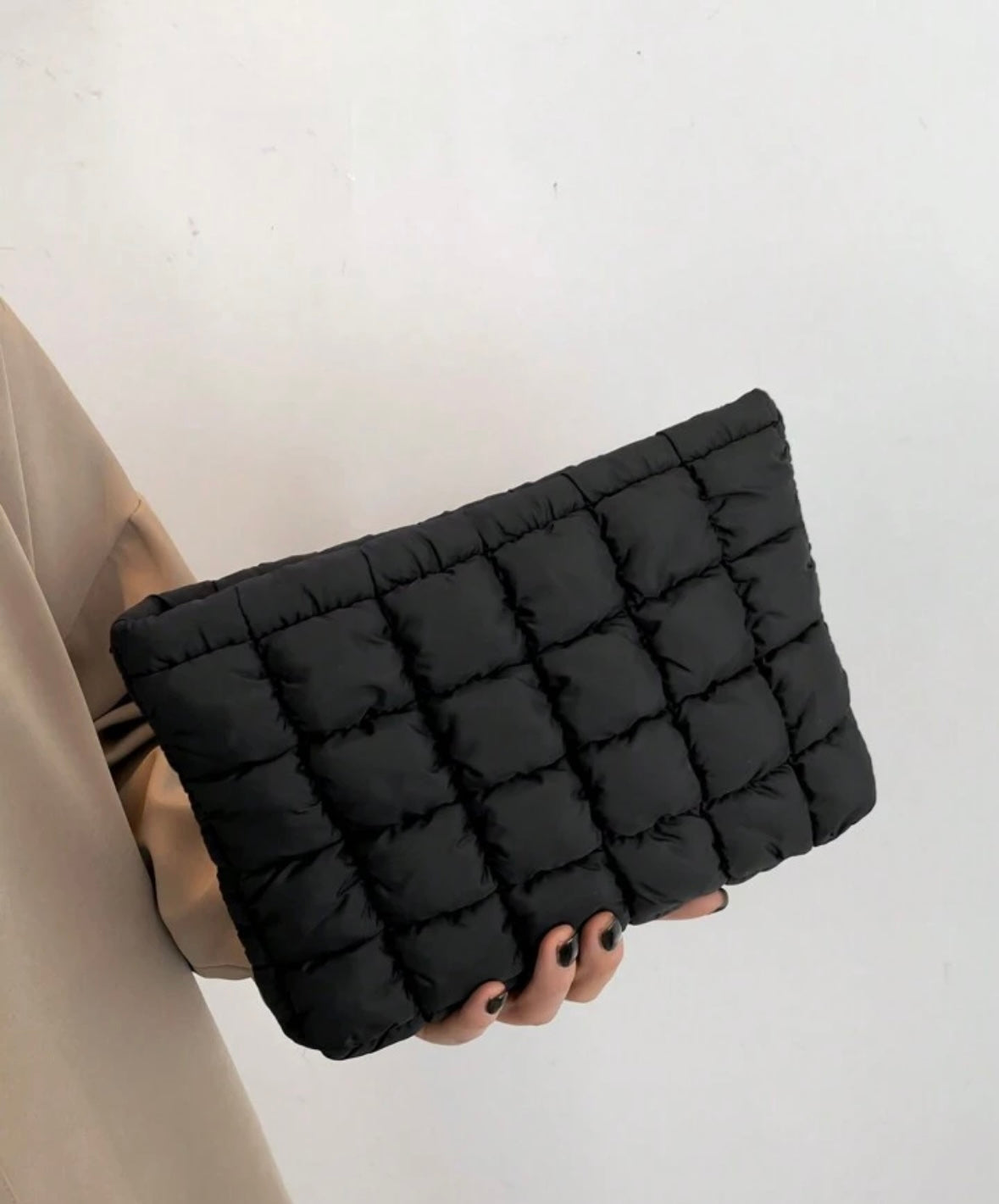 Black makeup bag