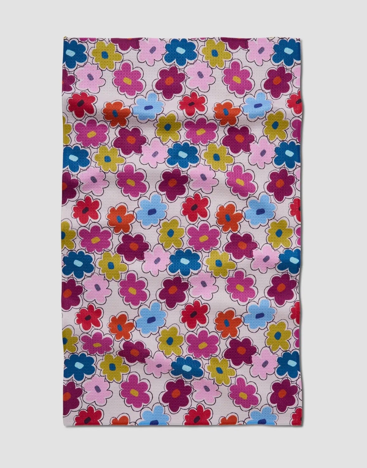 'Flower Fling' Geometry Tea Towel