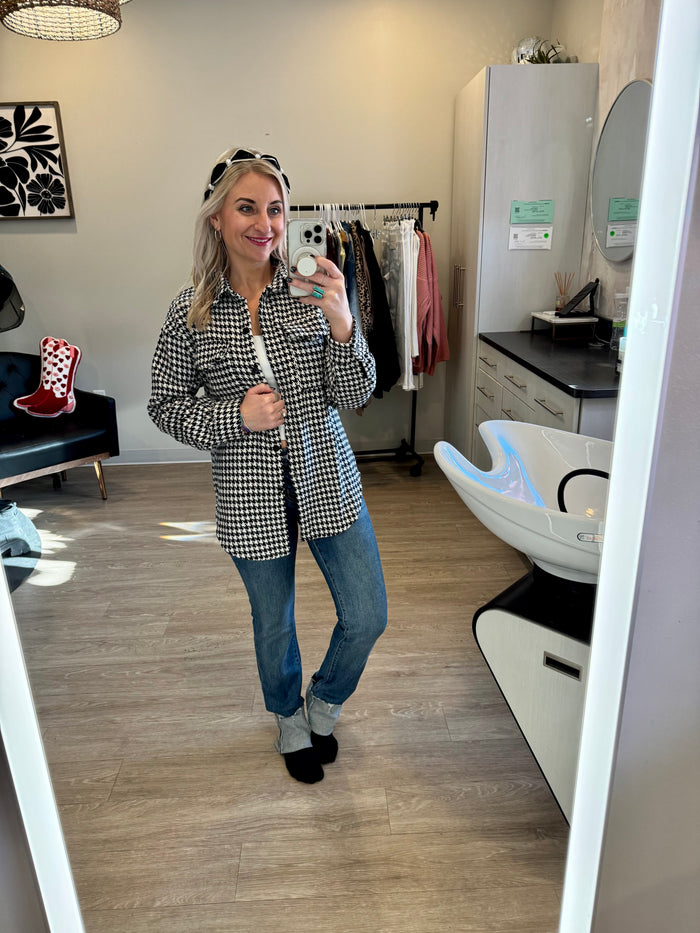 Houndstooth Shacket