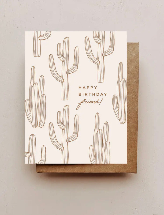 'Cactus' Birthday card