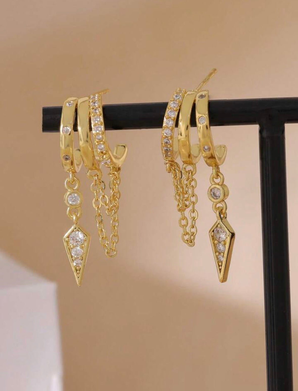 'Triple Threat' Earrings