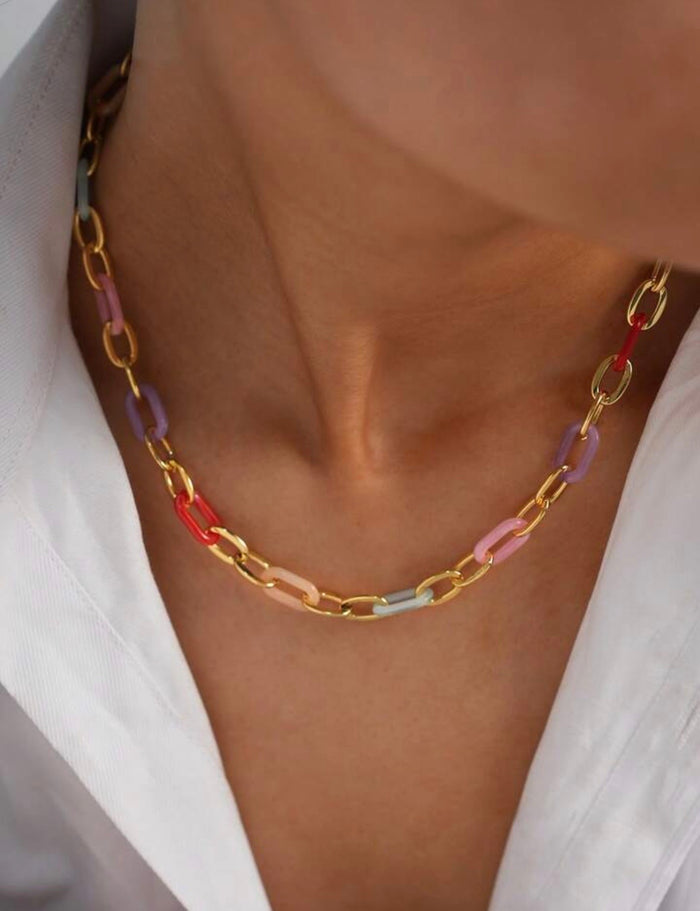 Confetti Chain Necklace
