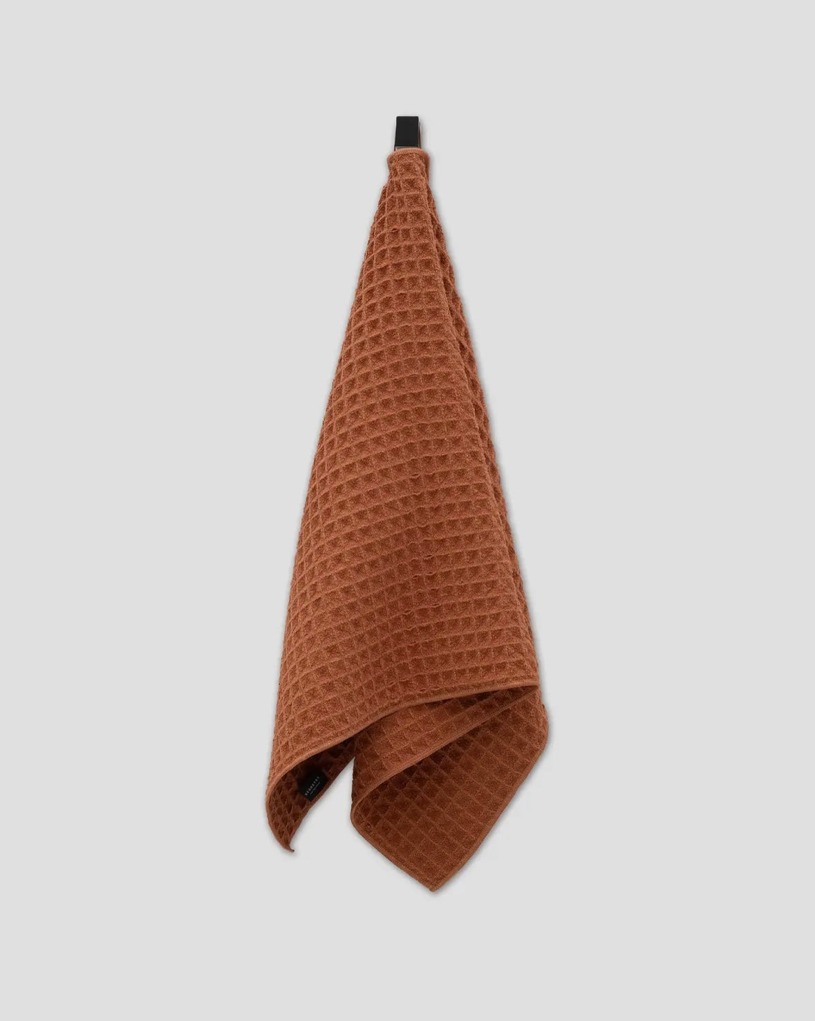 'Clay Waffle' Geometry Hand Towel