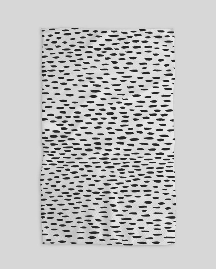 'Lucky Stride' Geometry Tea Towel