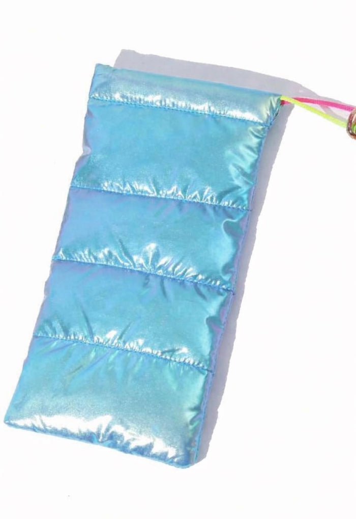 Blue Puffer Sunglass Case