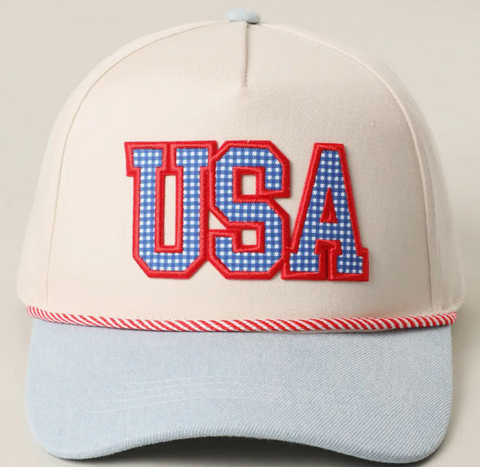 Light Blue 'USA' Hat