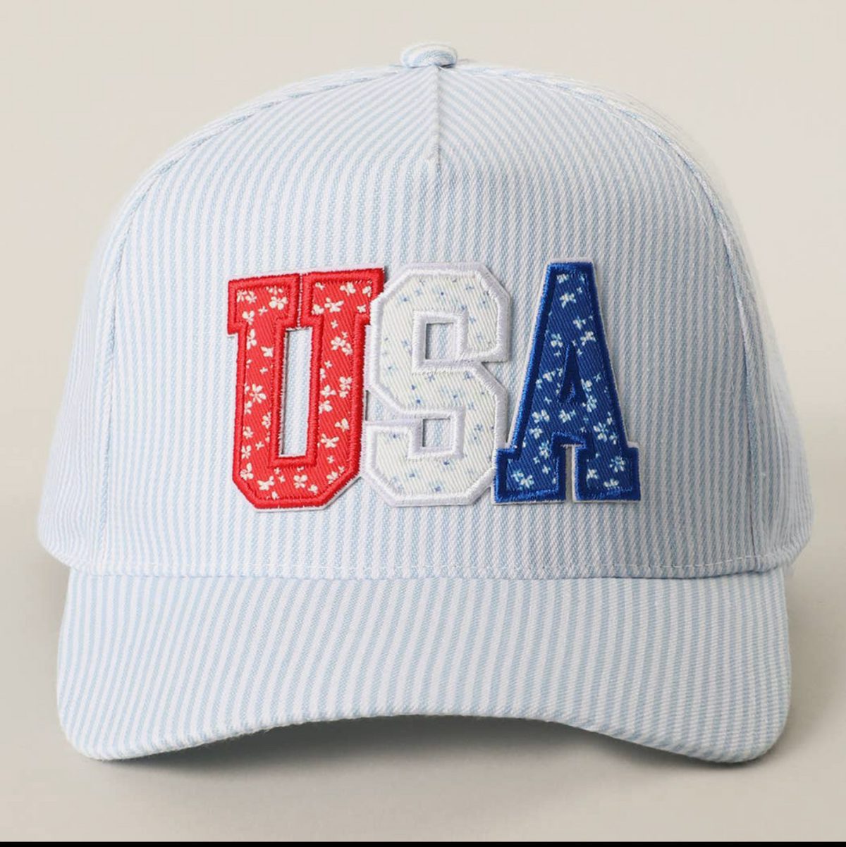 Blue Striped 'USA' hat